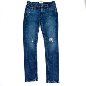 Levi’s Women’s 711 Altered Skinny Jeans Distressed and Seamed in Back 26